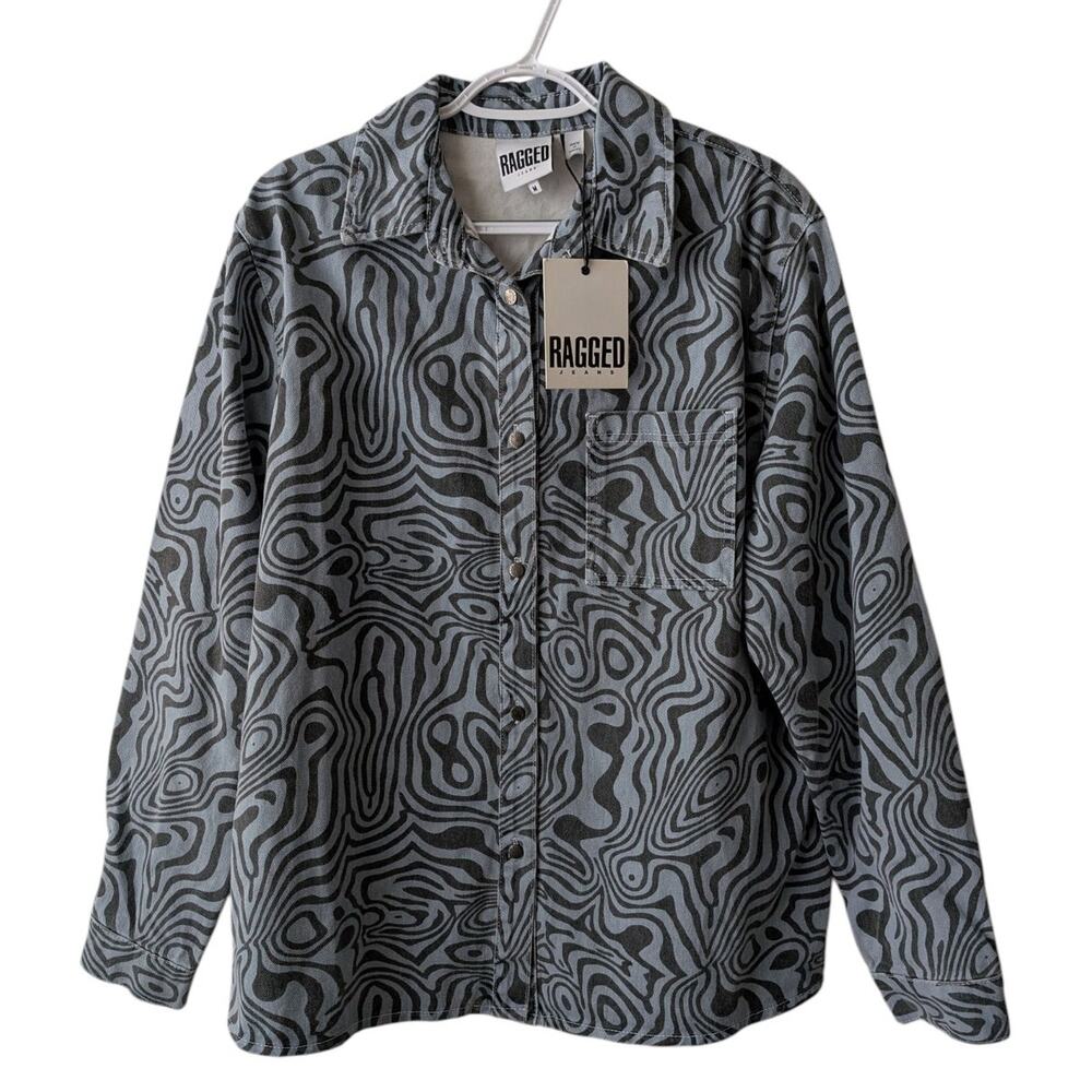 Nwt The Ragged Priest Ragged Jeans Denim Shacket Top
